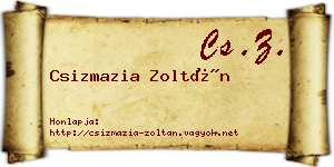Csizmazia Zoltán névjegykártya