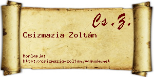 Csizmazia Zoltán névjegykártya
